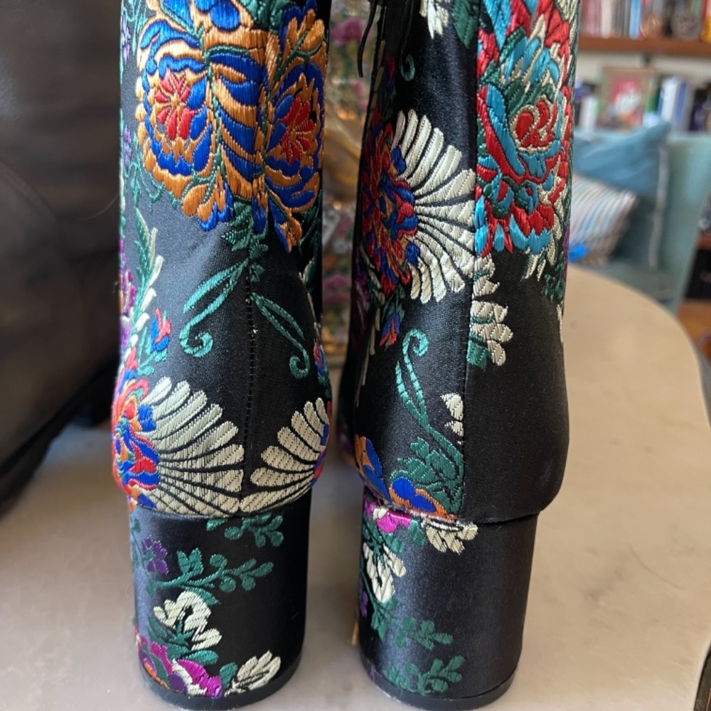 Embroidered short boots sz 39 - Picture 4 of 6